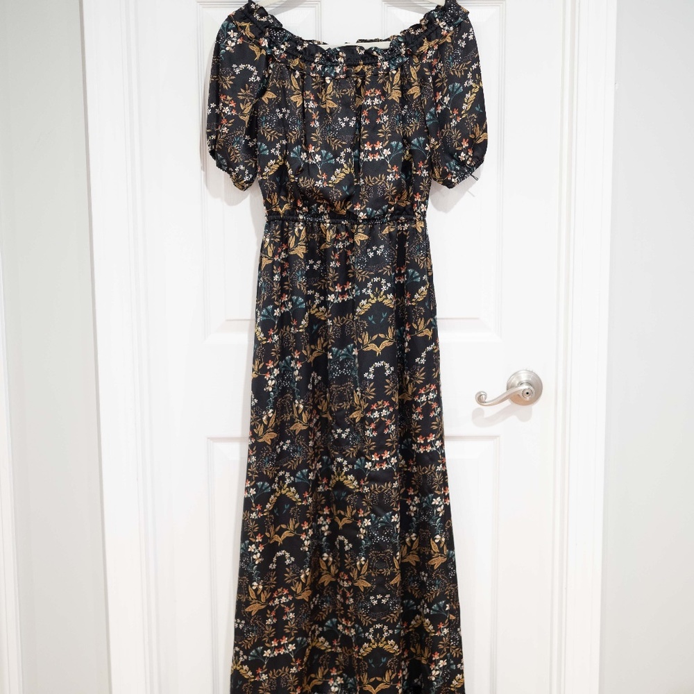 Cute Satin Maxi Dress